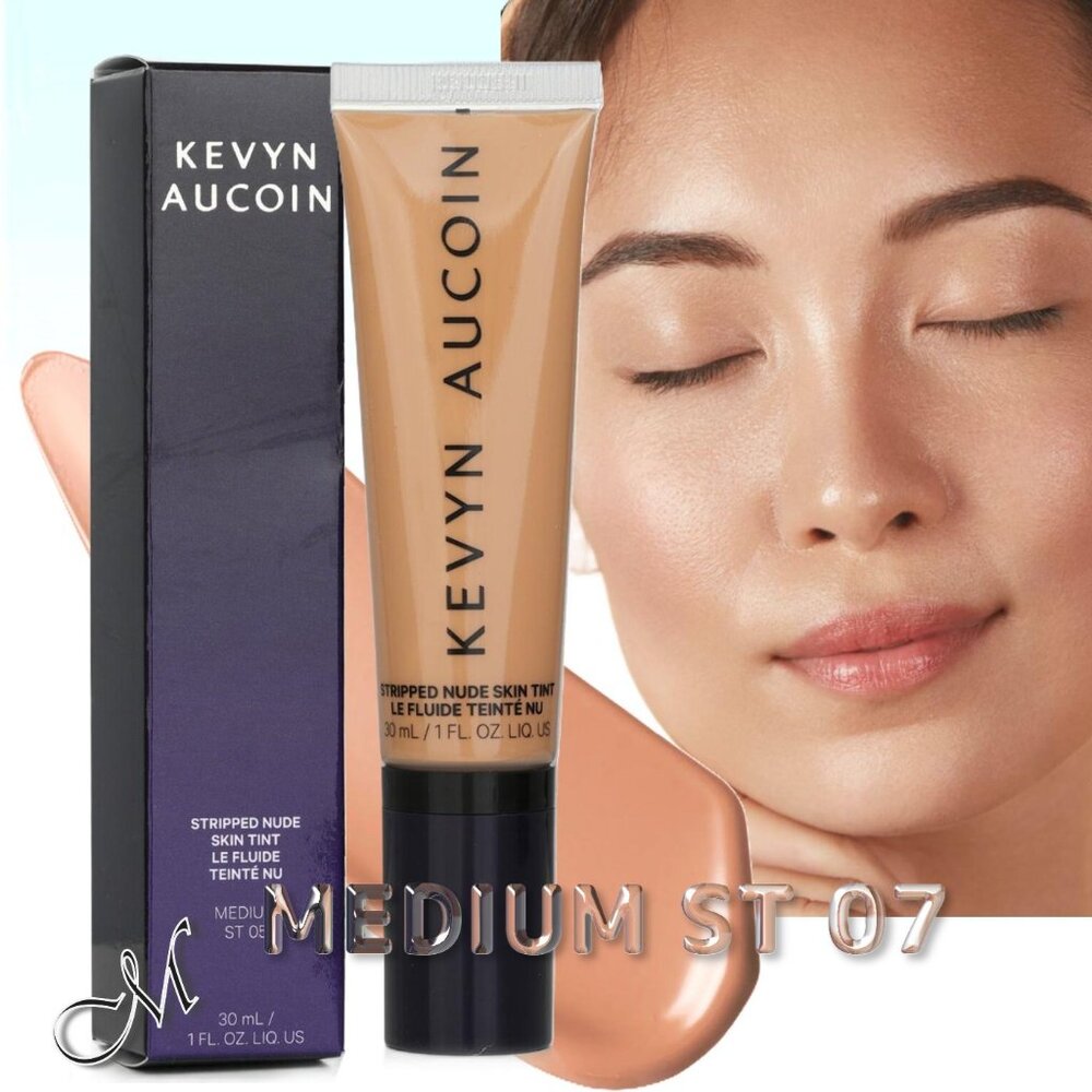 Kevyn Aucoin Stripped Nude Fluid Skin* Tint ~ Medium ST 07 (Bronze Tan) 1oz NIB
